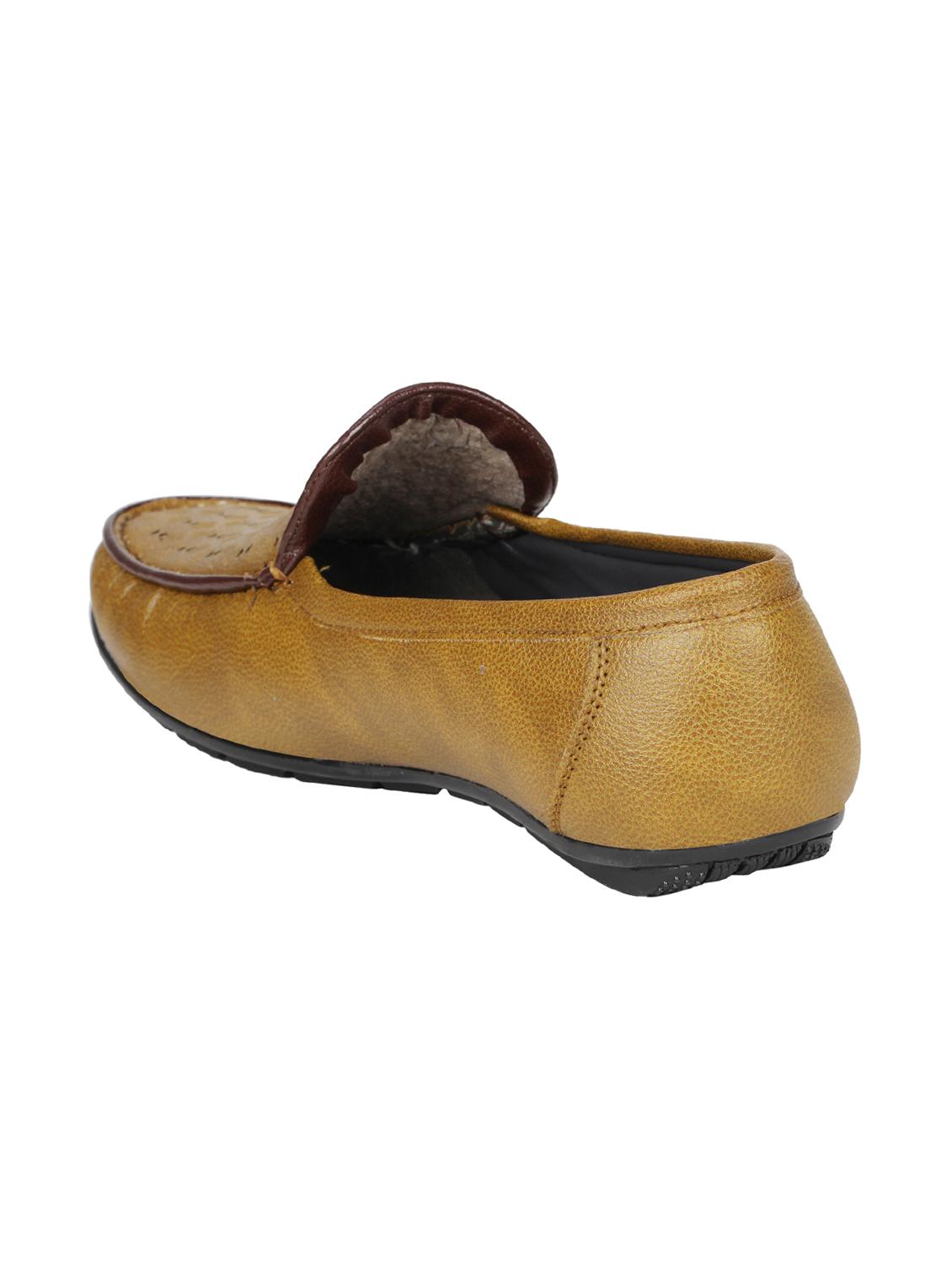 tan leatherette slip on loafer - 15033432 - Zoom Image - 2