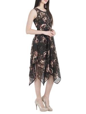 Sleeveless Floral asymmetric dress - 15033656 - Standard Image - 2