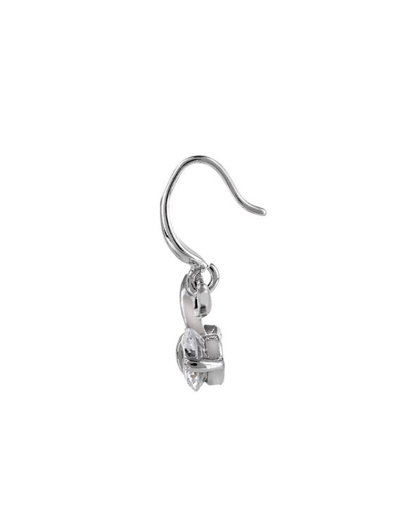 silver metal drop earrings - 15033895 - Zoom Image - 2