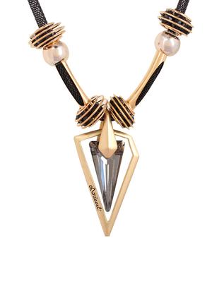 black metal short necklace - 15034011 - Standard Image - 2