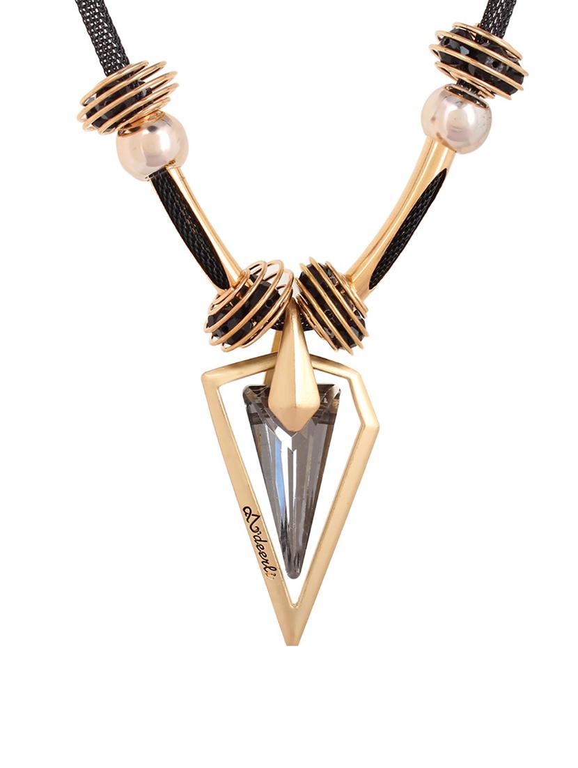 black metal short necklace - 15034011 - Zoom Image - 2