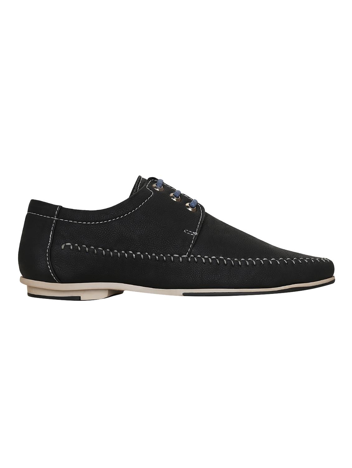black leatherette lace up shoes - 15036853 - Zoom Image - 2