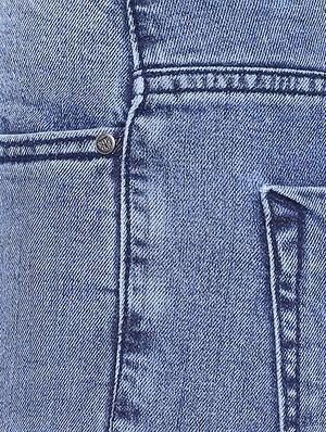 blue denim high rise jeans - 15037091 - Standard Image - 5