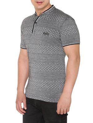 grey cotton all over print tshirt - 15037416 - Standard Image - 2