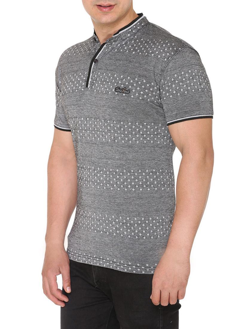 grey cotton all over print tshirt - 15037416 - Zoom Image - 2
