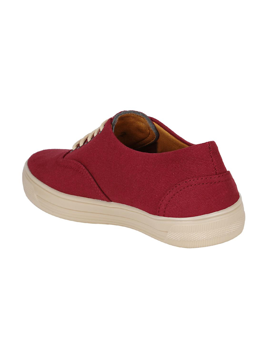 red canvas lace up sneaker - 15037618 - Zoom Image - 2