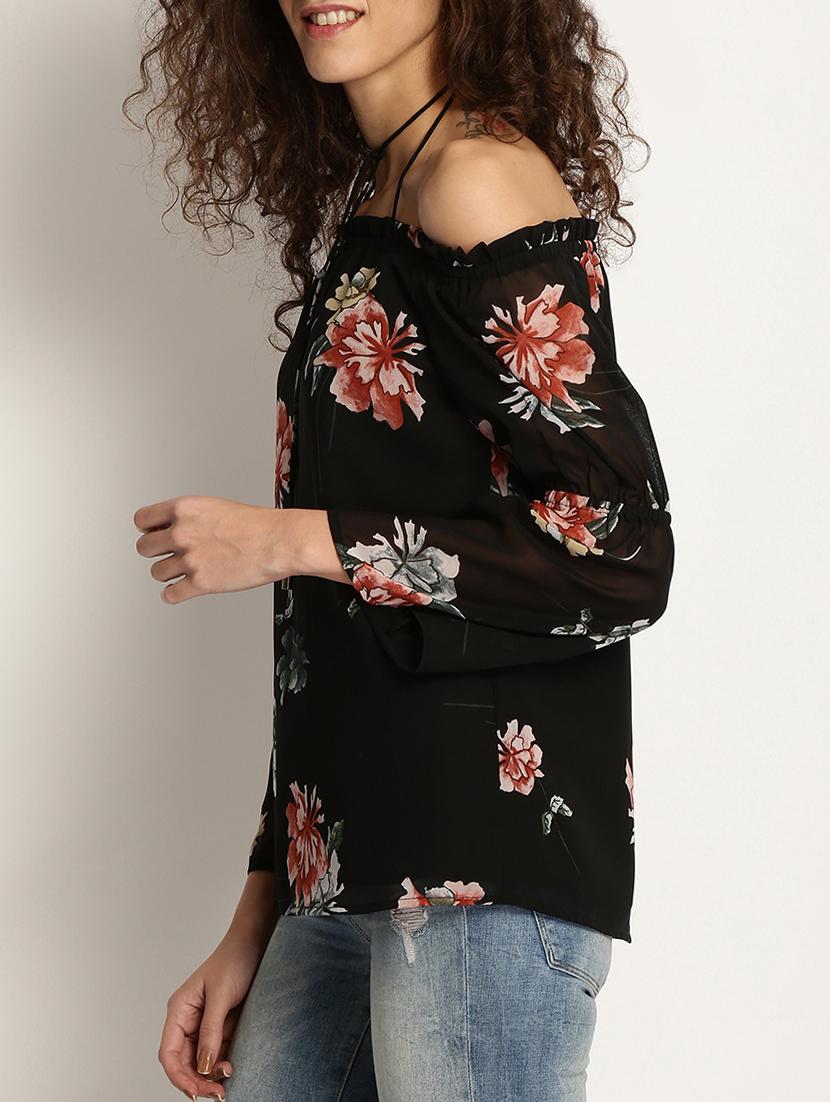 off shoulder floral top - 15037771 - Zoom Image - 2