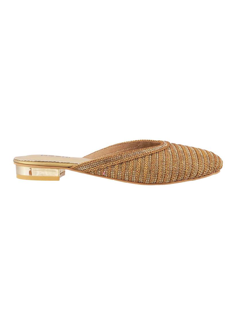 gold mules sandal - 15041082 - Zoom Image - 2