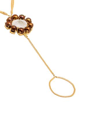 gold metal links bracelet - 15041991 - Standard Image - 2