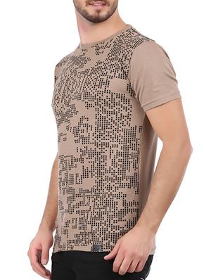 brown front print t-shirt - 15046236 - Standard Image - 2