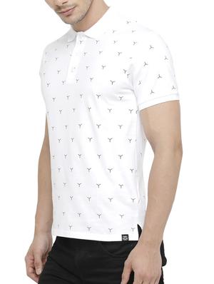 white cotton all over print tshirt - 15046638 - Standard Image - 2