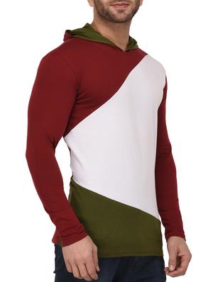multi colored cotton color block tshirt - 15050622 - Standard Image - 2