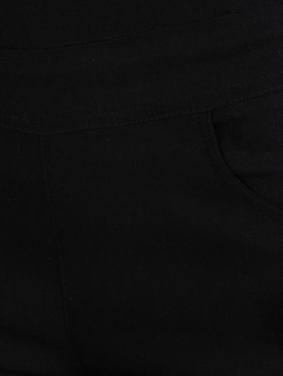 solid black cotton lycra jegging - 15050748 - Zoom Image - 5