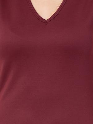 v neck asymmetrical dress - 15051941 - Standard Image - 5