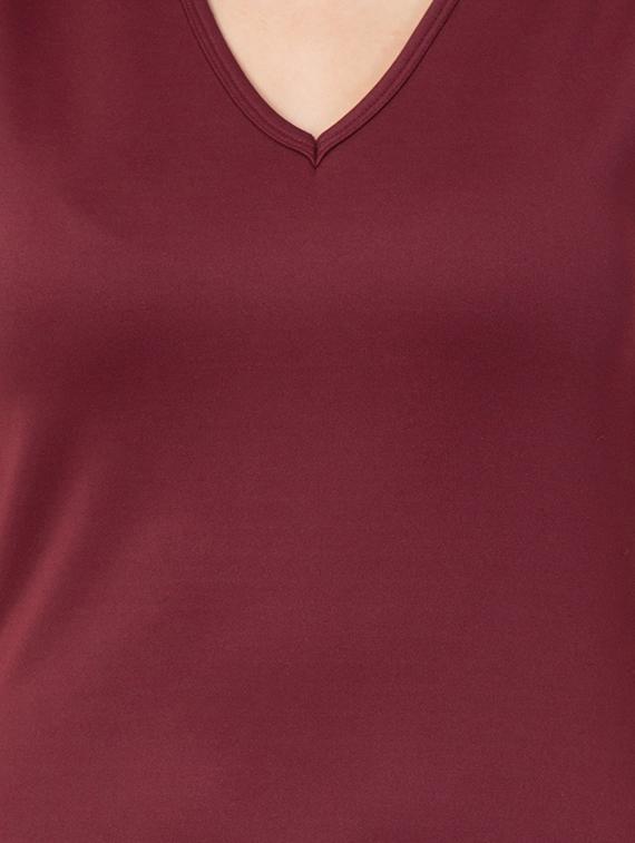 v neck asymmetrical dress - 15051941 - Zoom Image - 5
