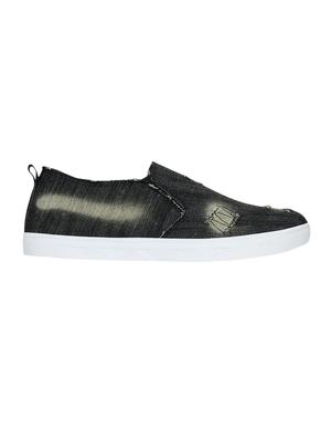 black denim washed slipons - 15052597 - Standard Image - 2
