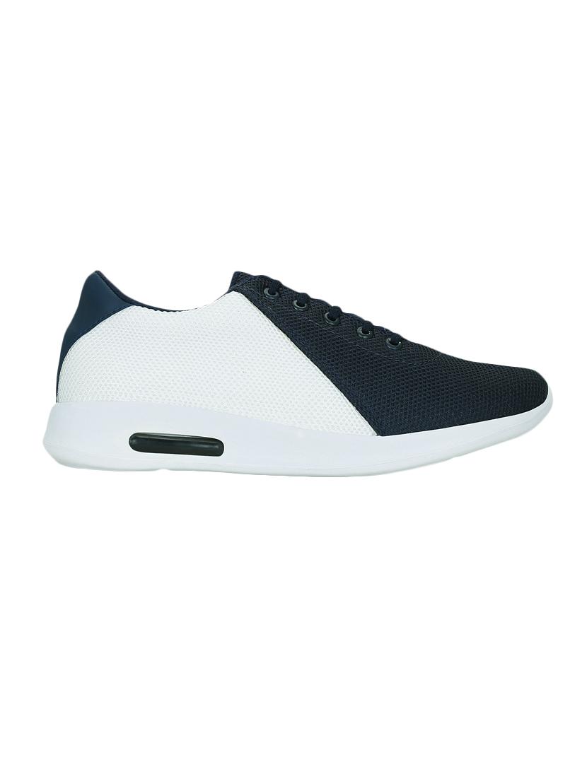 blue mesh & synthetic lace up sneakers - 15052604 - Zoom Image - 2