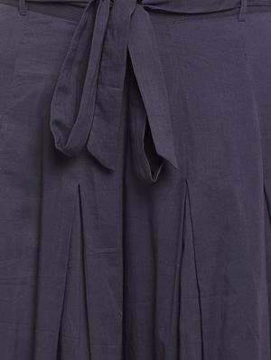 grey solid cotton palazzo - 15054068 - Standard Image - 5