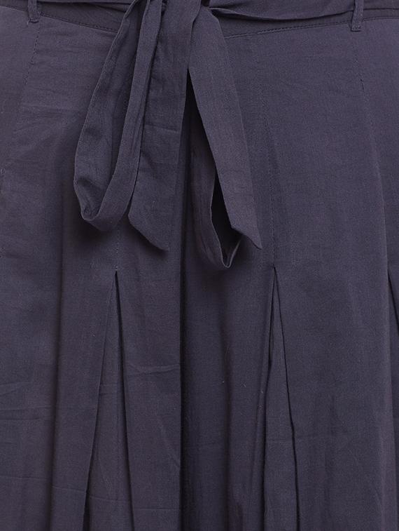 grey solid cotton palazzo - 15054068 - Zoom Image - 5