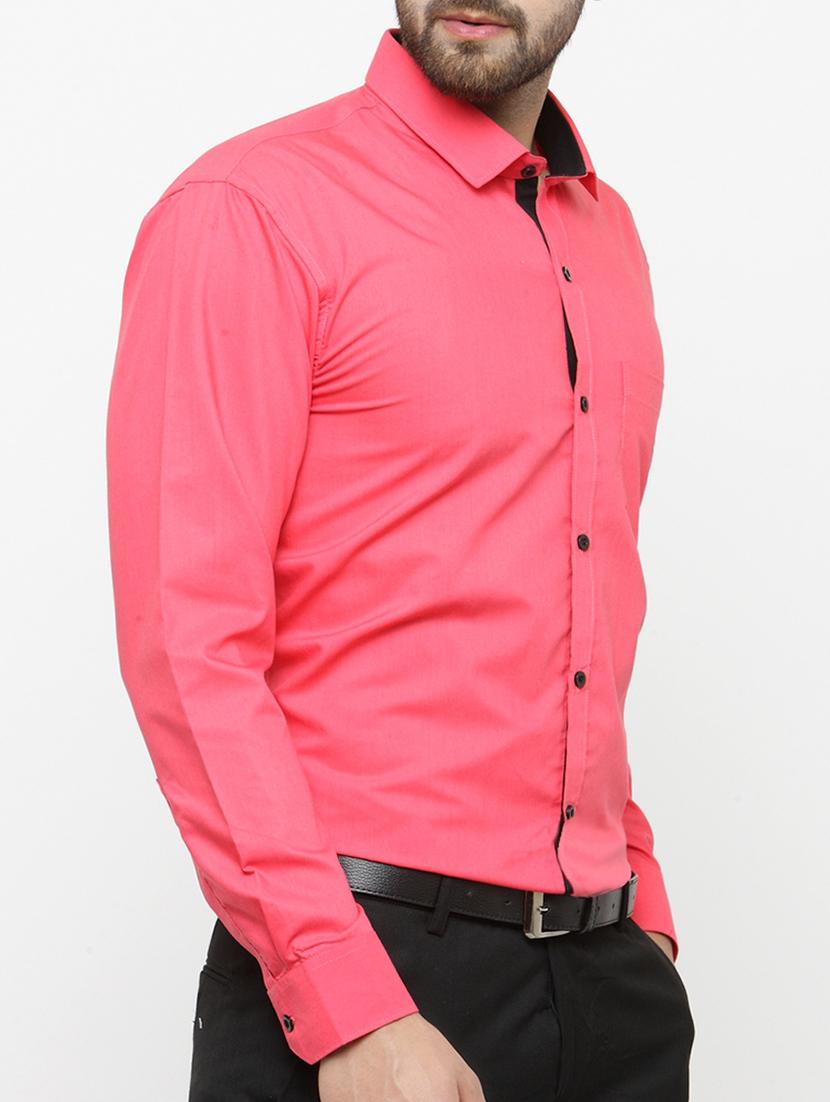 red cotton formal shirt - 15054853 - Zoom Image - 2