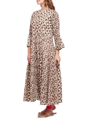 a-line bell sleeves kurta - 15056059 - Standard Image - 2