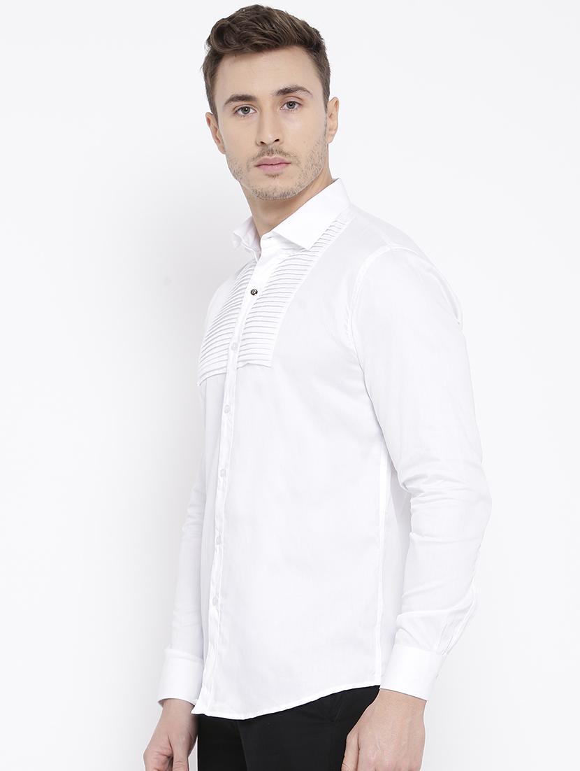 white cotton casual shirt - 15057547 - Zoom Image - 2