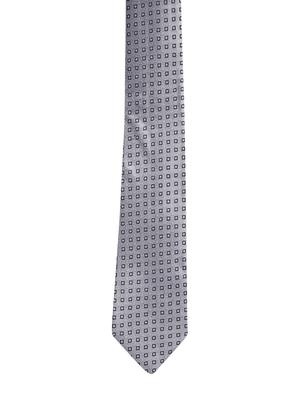 grey micro fibre tie - 15057914 - Standard Image - 2