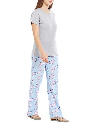 v-neck tee with pajama set - 15059263 - Standard Image - 2