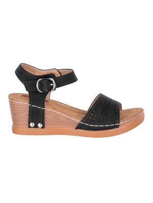 black ankle strap wedge - 15059477 - Standard Image - 2