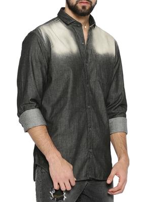 black cotton casual shirt - 15060709 - Standard Image - 2
