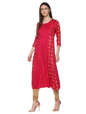Flared geometrical kurta - 15061745 - Standard Image - 2
