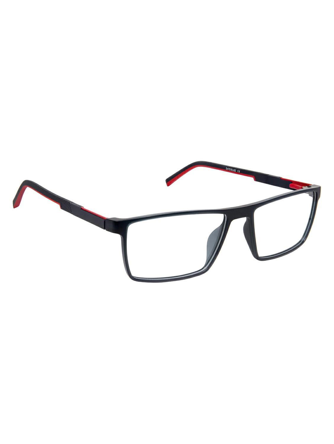 David Blake Matte Black Rectangular Full Rim EyeGlass - 15064059 - Zoom Image - 2