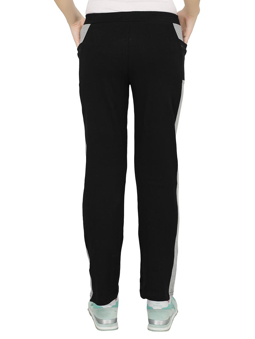 black cotton track pants - 15068458 - Zoom Image - 2