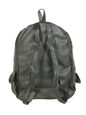 black leatherette fashion backpack - 15068484 - Standard Image - 2