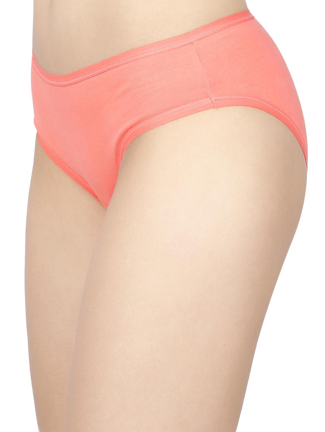 orange solid cotton hipster panty - 15069984 - Zoom Image - 2