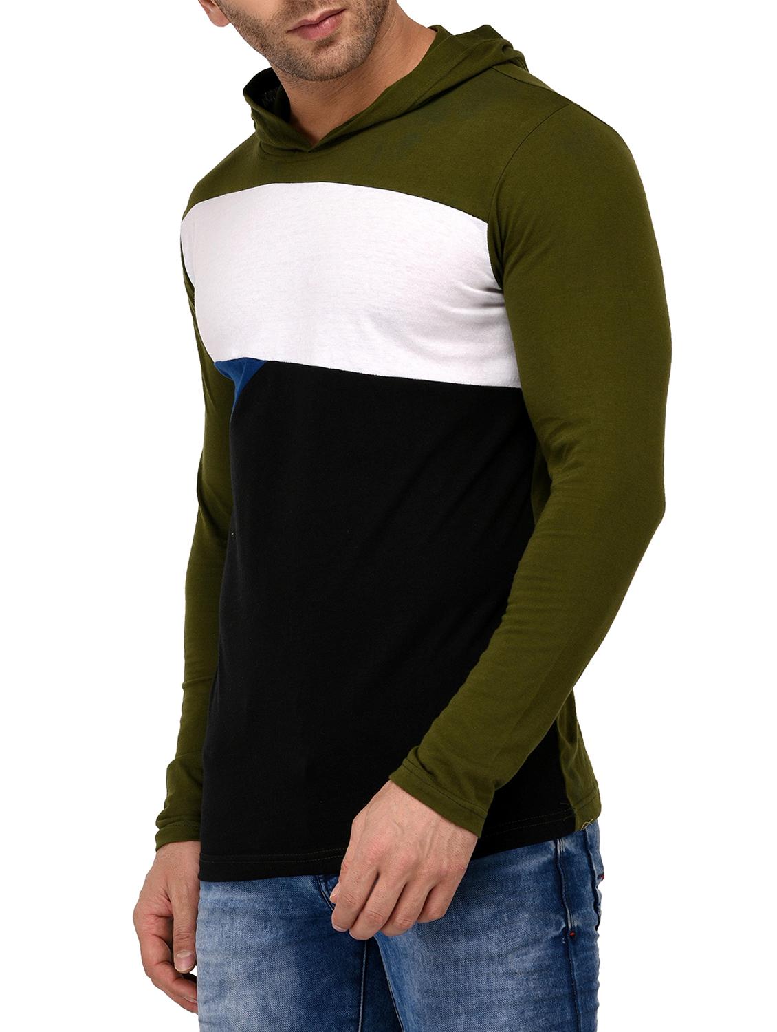 olive green cotton tshirt - 15070517 - Zoom Image - 2