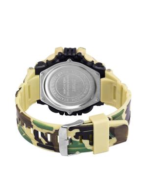 Crude 2021 afferican army pattern off white color 7 light day date display alaram Watch - For Boys - 15078874 - Standard Image - 2