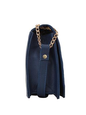 blue leatherette regular sling bag - 15078899 - Standard Image - 5