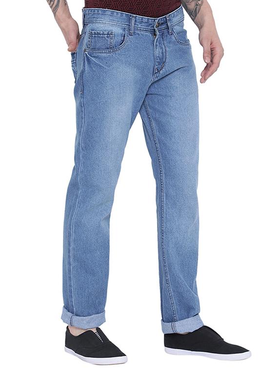 light blue denim washed jeans - 15080087 - Zoom Image - 2