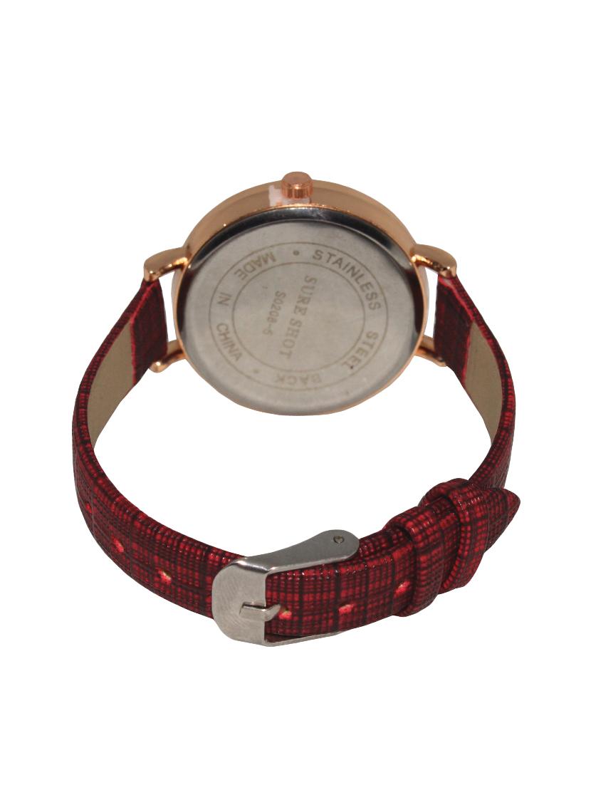 JM red leatherette watch - 15083158 - Zoom Image - 2