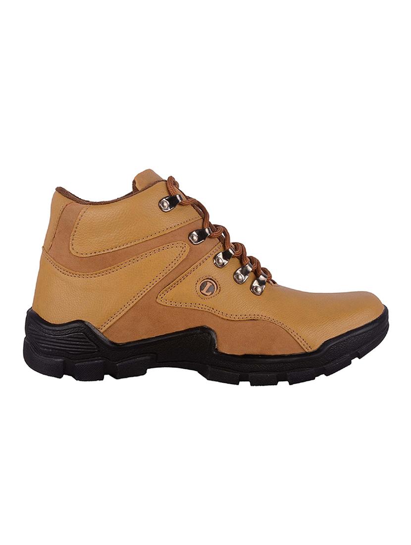 tan synthetic low ankle boots - 15083976 - Zoom Image - 2