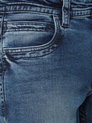 blue cotton washed jeans - 15084276 - Standard Image - 5