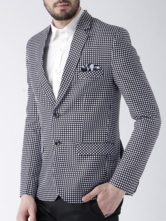 black polyester casual blazer - 15084379 - Zoom Image - 2