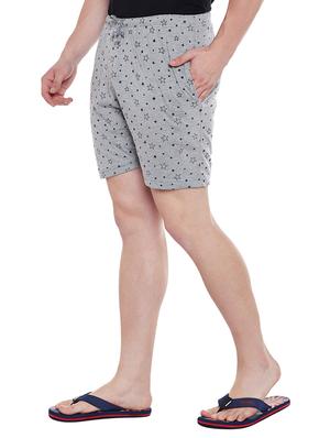 grey cotton blend shorts - 15085519 - Standard Image - 2
