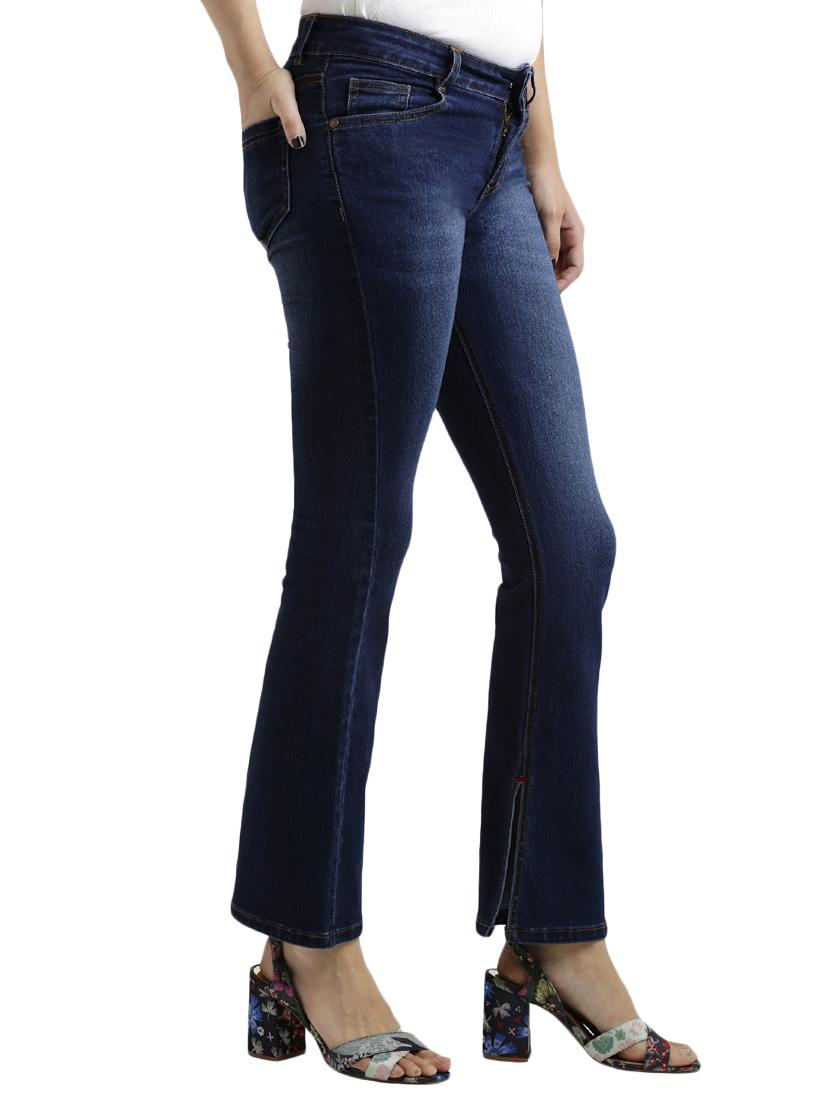 stone washed boot cut jeans - 15085548 - Zoom Image - 2