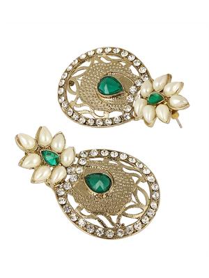 green copper studs earring - 15087413 - Standard Image - 2