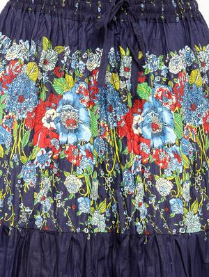 printed tiered skirt - 15090939 - Standard Image - 5
