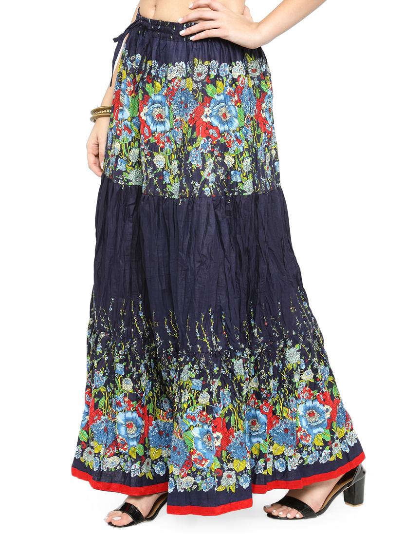 printed tiered skirt - 15090939 - Zoom Image - 2
