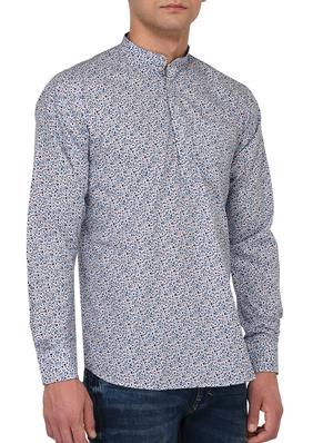 blue cotton short kurta - 15091802 - Standard Image - 2