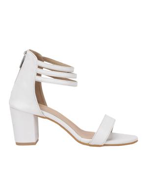 white closed back sandal - 15092215 - Standard Image - 2